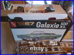 1967 Ford Galaxie convertible Model kit AMT unbuilt complete