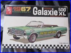 1967 Ford Galaxie convertible Model kit AMT unbuilt complete