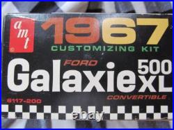 1967 Ford Galaxie convertible Model kit AMT unbuilt complete