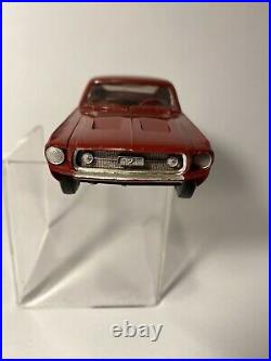 1967 Red Amt Dealer Friction Toy Ford Mustang Gt Fastback Promo Car