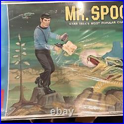 1968 AMT STAR TREK MR SPOCK MODEL KIT Landscape BOX Sealed New Original Owner