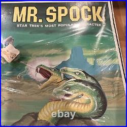 1968 AMT STAR TREK MR SPOCK MODEL KIT Landscape BOX Sealed New Original Owner