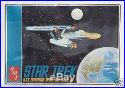 1968 Amt Star Trek U. S. S Enterprise Starship Model Kit Factory Sealed Nrfp