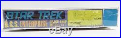 1968 Amt Star Trek U. S. S Enterprise Starship Model Kit Factory Sealed Nrfp