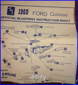 1969 AMT Ford Galaxie Bumbles Bee Gary Bumbles Barris Drag Model Kit 1/25