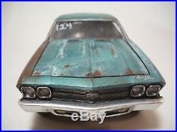 1969 Chevelle SS Drag Barn Find Chevrolet Rat Rod Weathered Pro Built AMT 1/25