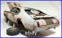 1969 Hurst Olds Junkyard Barn Find Weathered Custom Built Model 1/25 AMT