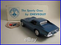 1970 1/2 Corvette, 427, Blue, AMT Promo, New Condition With Orig Box And Sticker