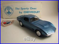 1970 1/2 Corvette, 427, Blue, AMT Promo, New Condition With Orig Box And Sticker