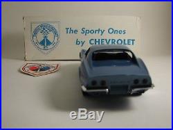 1970 1/2 Corvette, 427, Blue, AMT Promo, New Condition With Orig Box And Sticker