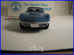 1970 1/2 Corvette, 427, Blue, AMT Promo, New Condition With Orig Box And Sticker