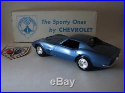 1970 1/2 Corvette, 427, Blue, AMT Promo, New Condition With Orig Box And Sticker