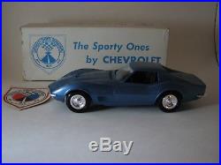 1970 1/2 Corvette, 427, Blue, AMT Promo, New Condition With Orig Box And Sticker