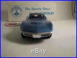 1970 1/2 Corvette, 427, Blue, AMT Promo, New Condition With Orig Box And Sticker