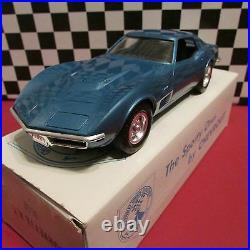 1970 Chevrolet Corvette cpe, 1/25 scale, Dealership promo model, Bridgehampton Blue