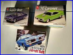 1970 Dodge Coronet Super Bee model kits (3) 70 Coronet MOPAR, Org Sales Brochure