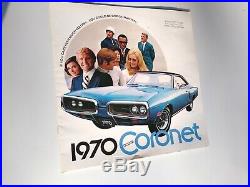 1970 Dodge Coronet Super Bee model kits (3) 70 Coronet MOPAR, Org Sales Brochure