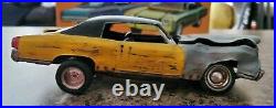 1970 Monte Carlo 125 Scale AMT Vintage Model Car Kit Wrecked Barn Find Custom