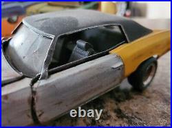 1970 Monte Carlo 125 Scale AMT Vintage Model Car Kit Wrecked Barn Find Custom