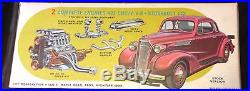 1970s n/m'37 Chevy Coupe hobby model kit AMT hot-rod RAT-rod drag Hubbard