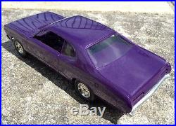 1971 Plymouth Duster Promo Model-plum Crazy-amt -ertl-jo Han