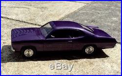 1971 Plymouth Duster Promo Model-plum Crazy-amt -ertl-jo Han