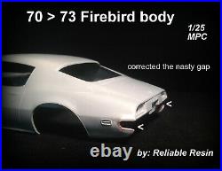 1973 FORMULA Firebird UPGRADED pkg #2 & Rally II Wheels 1/25 MPC Reliable Resin