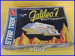 1974 AMT Star Trek USS Enterprise Galileo 7 Shuttlecraft Model Kit