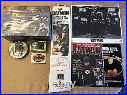 1989 Batman Movie Batmobile Model Lobby Cards Collector Memorabilia Soundtrack