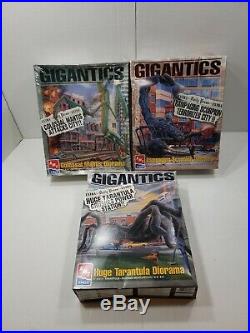 1996 AMT Gigantics Model Kits SET OF 3 Brand NEW 2 Sealed Mantis Spider Scorpion