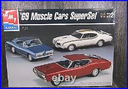 1999 AMT ERTL Rare'69 Plymouth Muscle Cars Super Set 125 Scale Model #30079