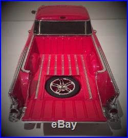 1 1957 Chevy Pickup Truck Chevrolet Built 12 Race Car 24 Model 18 Carousel Red