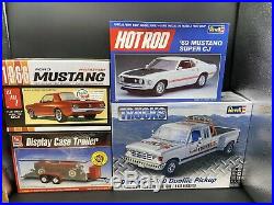 1/24 Revell 91 Ford F-350 ERTL Trailer AMT Show Trailer 66 & 69 Mustang Mach I