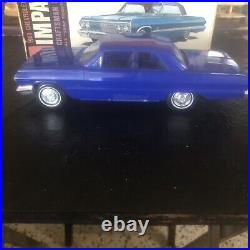 1/25 AMT Craftsmen 1963 Chevy Impala SS Rare Blue! Promo Quality Classic! N. O. S