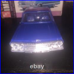 1/25 AMT Craftsmen 1963 Chevy Impala SS Rare Blue! Promo Quality Classic! N. O. S