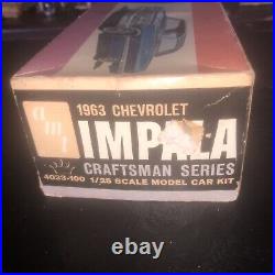 1/25 AMT Craftsmen 1963 Chevy Impala SS Rare Blue! Promo Quality Classic! N. O. S