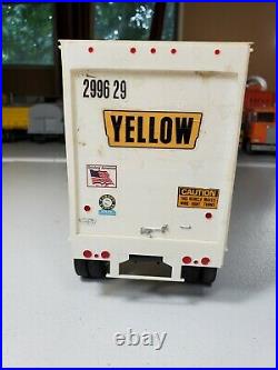 1/25 AMT Ford LN8000 S/A Yellow Freight WithPup Built Junkyard Wheels Roll