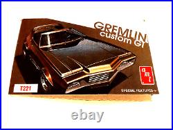 1/25 AMT RARE Complete AMC Custom Gremlin GT Sealed Bag # T221 Made in USA