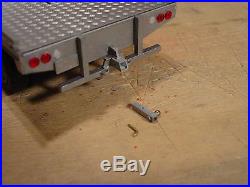 1/25 CUSTOM BUILT AMT 78 FORD F-350 DUALLY UTILITY FLATBED TRUCK TOWING RIG