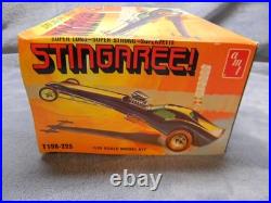 1/25 Scale Amt Original Vintage Stingaree White Dragster Model Kit #t198-mib
