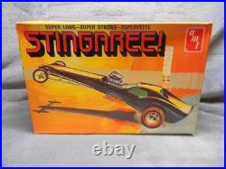 1/25 Scale Amt Original Vintage Stingaree White Dragster Model Kit #t198-mib