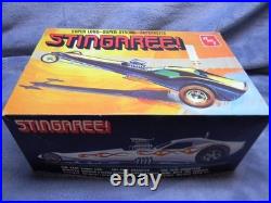 1/25 Scale Amt Original Vintage Stingaree White Dragster Model Kit #t198-mib