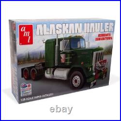 1/25 Scale Model Kit AMT Alaskan Hauler Kenworth Tractor, 300 Parts, Skill 3