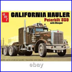 1/25 Scale Model Kit AMT Peterbilt 359 California Hauler with Sleeper, 300 Parts