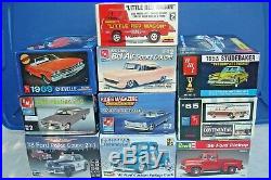 1 LOT (10) PLASTIC MODEL CAR KITS (builders may or may not be complete)