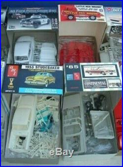 1 LOT (10) PLASTIC MODEL CAR KITS (builders may or may not be complete)