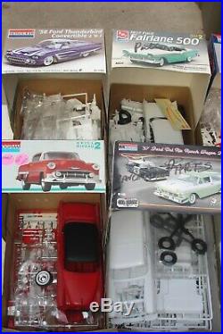 1 LOT (11) PLASTIC MODEL CAR KITS (builders)