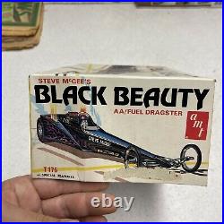 1st Issue Vintage AMT T176 STEVE MCGEE BLACK BEAUTY Model Kit 1/25 1970s