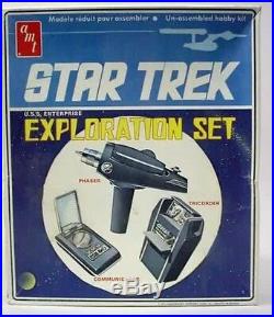 2014 AMT Star Trek EXPLORATION SET model props Phaser Communicator, Tricorder