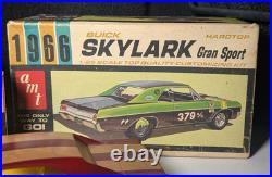 2 1966 Buick Skylark- AMT 1/25th scale model kit, original kit #6566-150